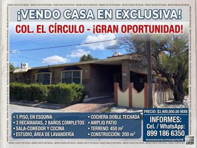 Casa en venta en excelente ubicación en Reynosa, Tamaulipas