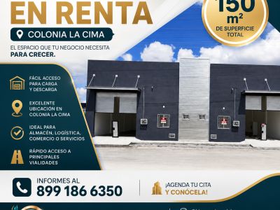 Bodega en Renta 150 m2