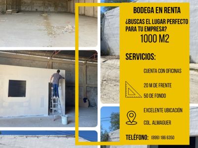 Bodega en renta, colonia Almaguer en Reynosa, Tamaulipas 