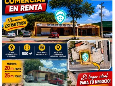 Terreno comercial en renta en Ciudad Rio Bravo